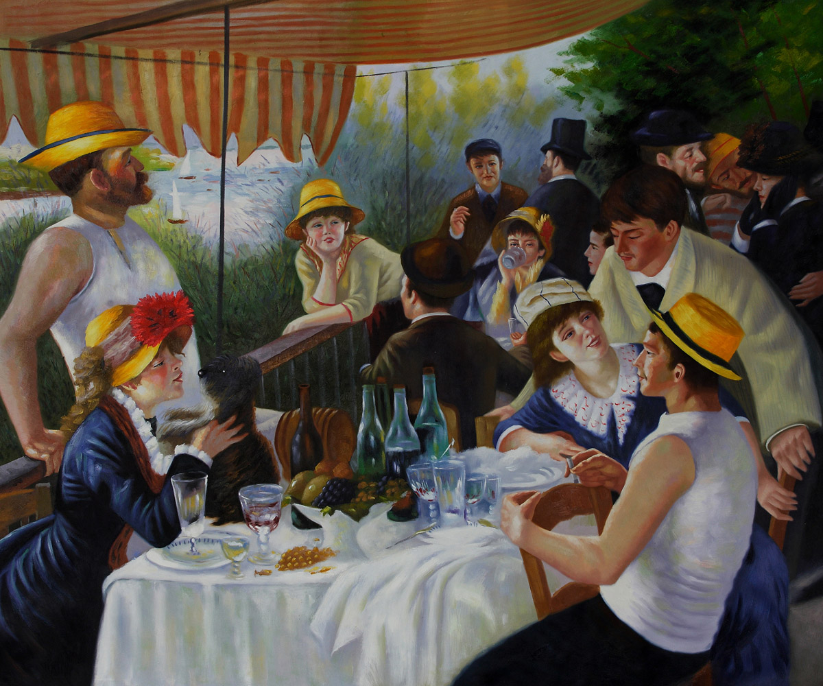 Luncheon of the Boating Party - Pierre-Auguste Renoir painting on canvas
